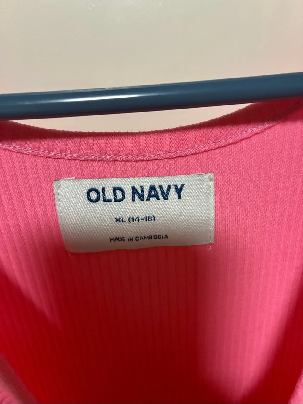 Old Navy Pink Ribbed Tank Dress for Girls XL 14/16